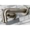 Kingston Brass KS8128NX Two-Handle Wall Mount Bathroom Faucet, Brushed Nickel KS8128NX - alternate 2